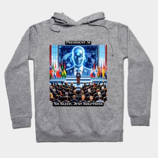 President AI: No Sleep, Just Solutions Hoodie